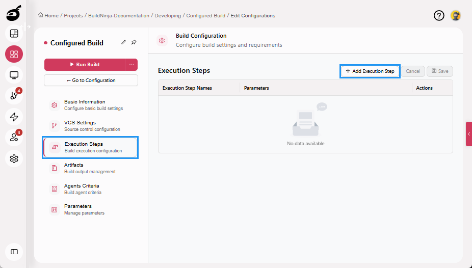 export-config-execution-steps