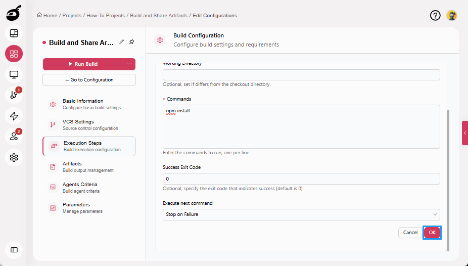how-to-artifacts-add-step-page-ok-button
