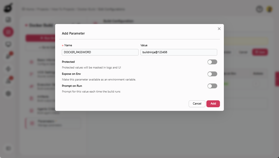 how-to-docker-add-paramter-password