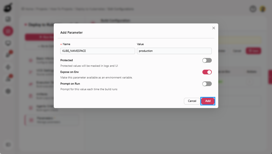 how-to-kubernetes-namespace-parameters-add-parameter-popup-add-button