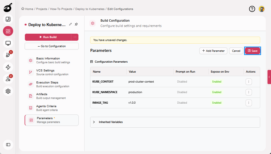 how-to-kubernetes-parameters-tab-save-button