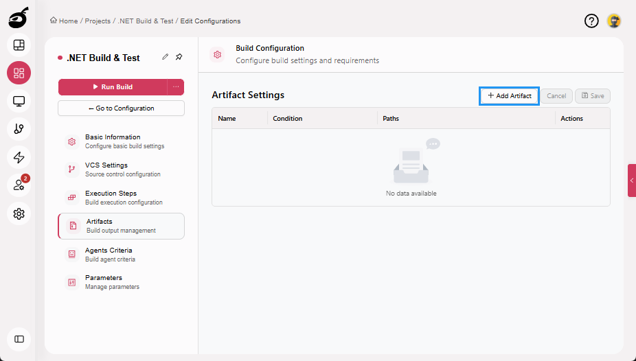 how-to-net-artifacts-page-add-artifact-button