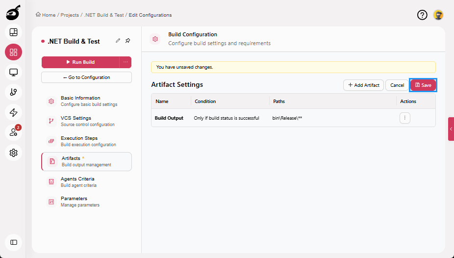 how-to-net-artifacts-page-save-button