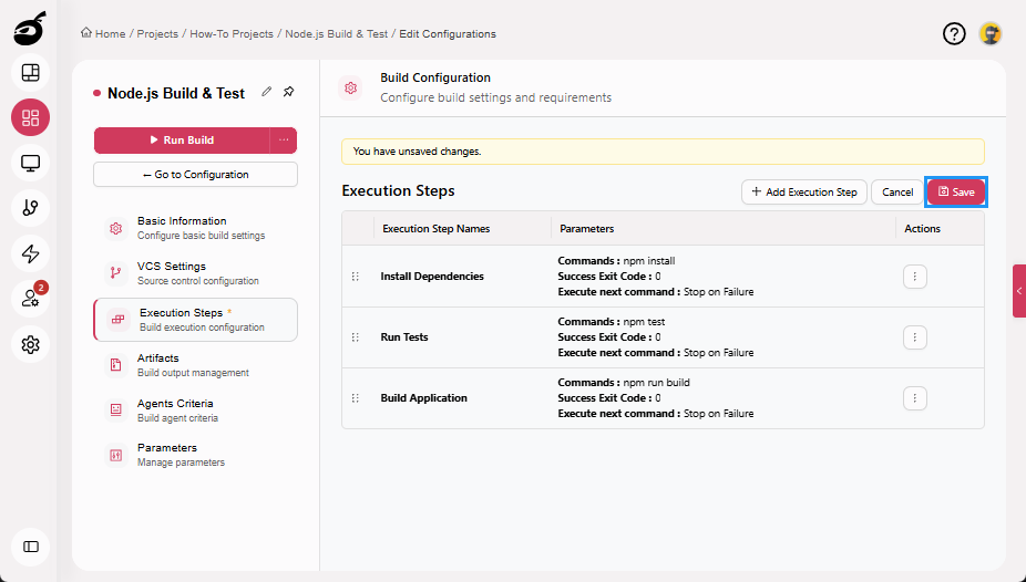 how-to-node-build-execution-steps-save-button