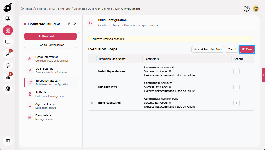 how-to-speedup-execution-step-save-button