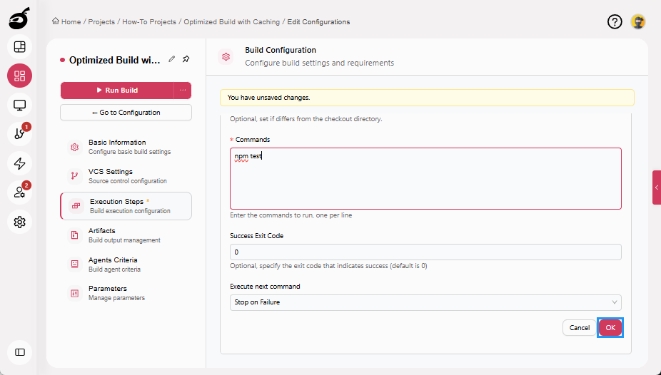 how-to-speedup-tests-add-execution-step-ok-button