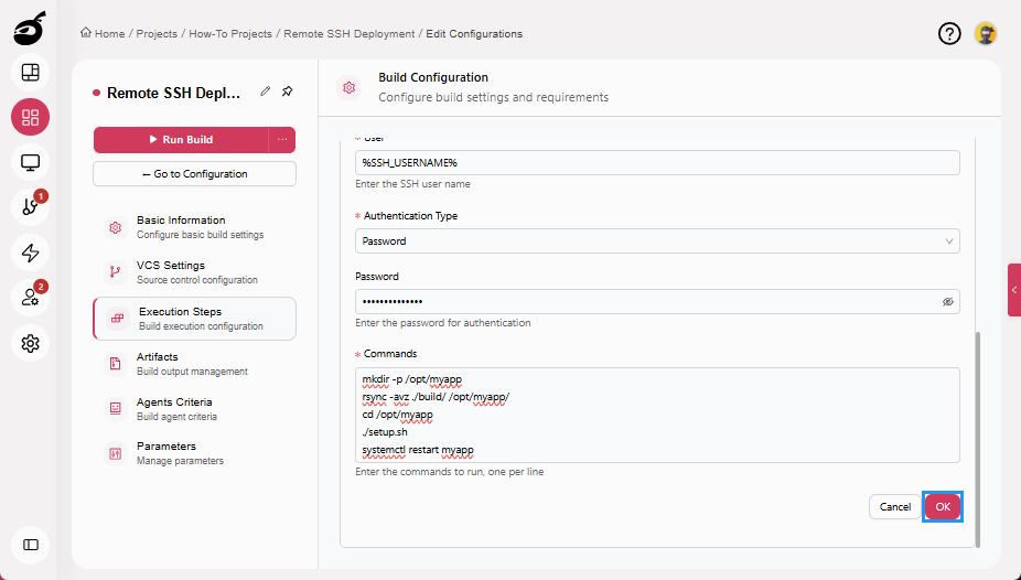 how-to-ssh-add-execution-step-ok-button