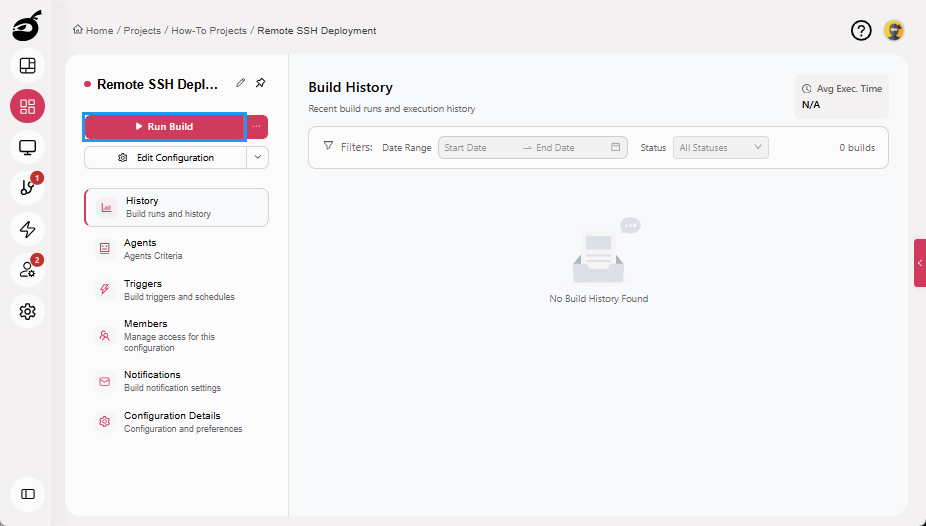how-to-ssh-run-build-button