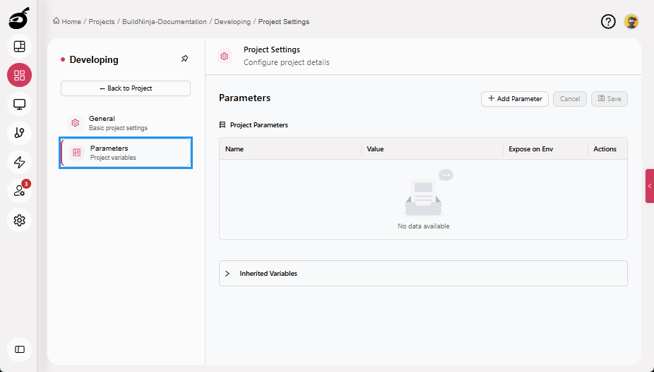 project-edit-project-parameters-tab