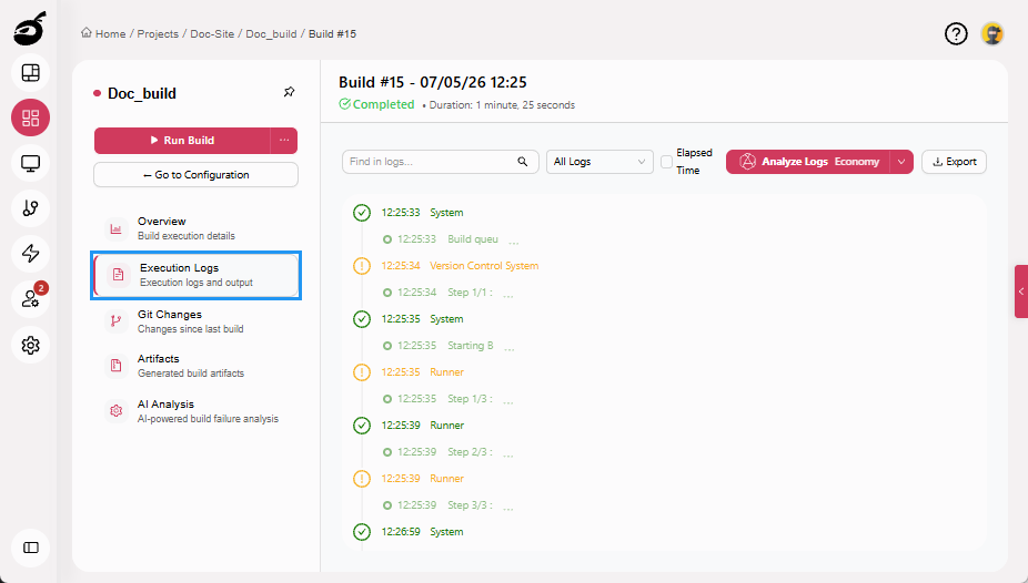 specialized-modules-execution-logs