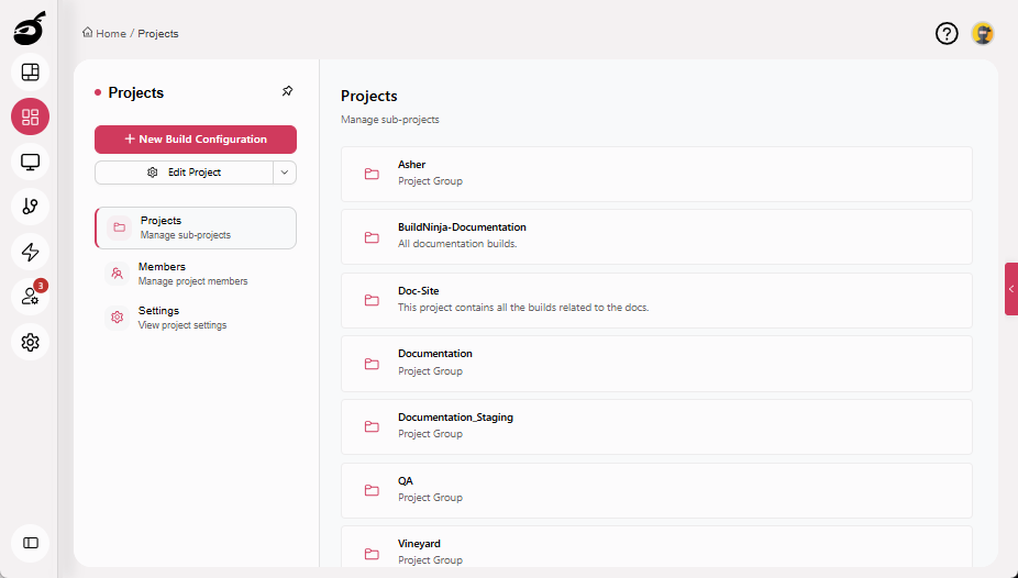 sub-project-project-interface