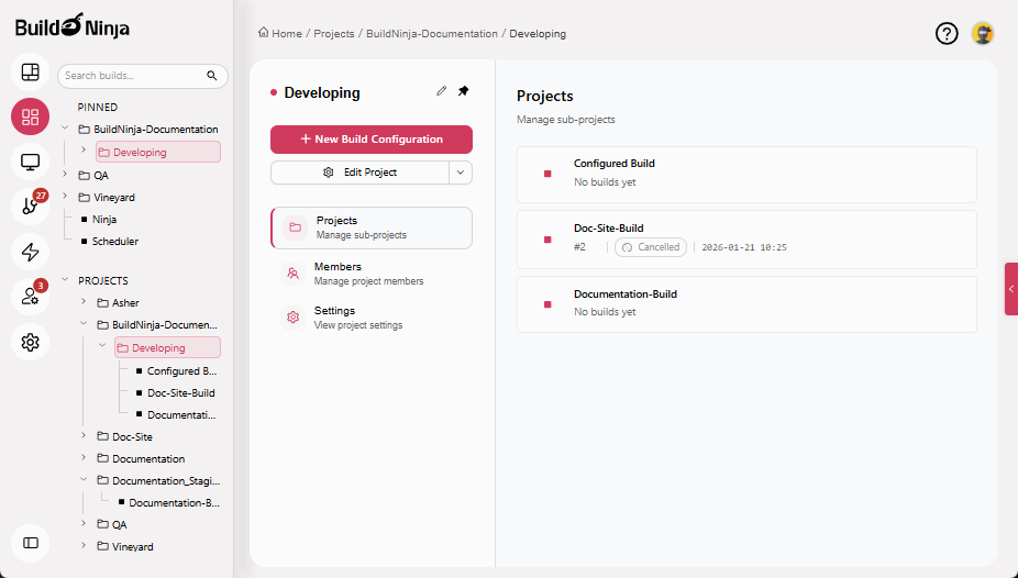unpin-project-interface